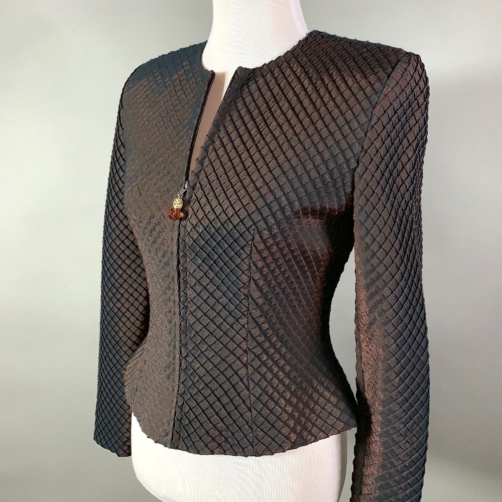 Flores & Flores Shimmering Bronze Jacket - Picture 3 of 6